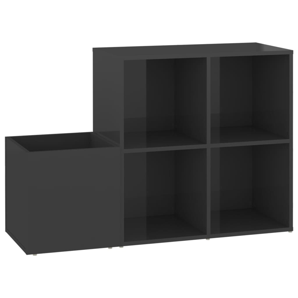 Vidaxl Storage Cabinet 105x35.5x70 cm Forarbejdet træ Højglansgrå