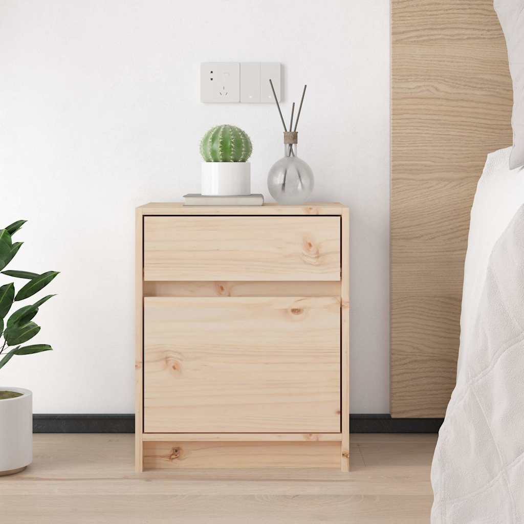 Vidaxl nachtkastjes 2 st 50x34x50 cm massief grenenhout