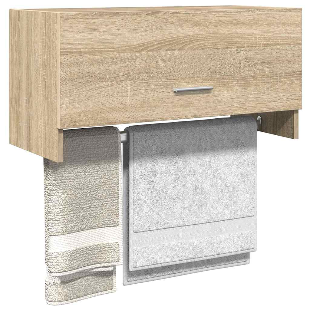 Vidaxl kledingkast 70x32,5x35 cm bewerkt hout sonoma eikenkleurig