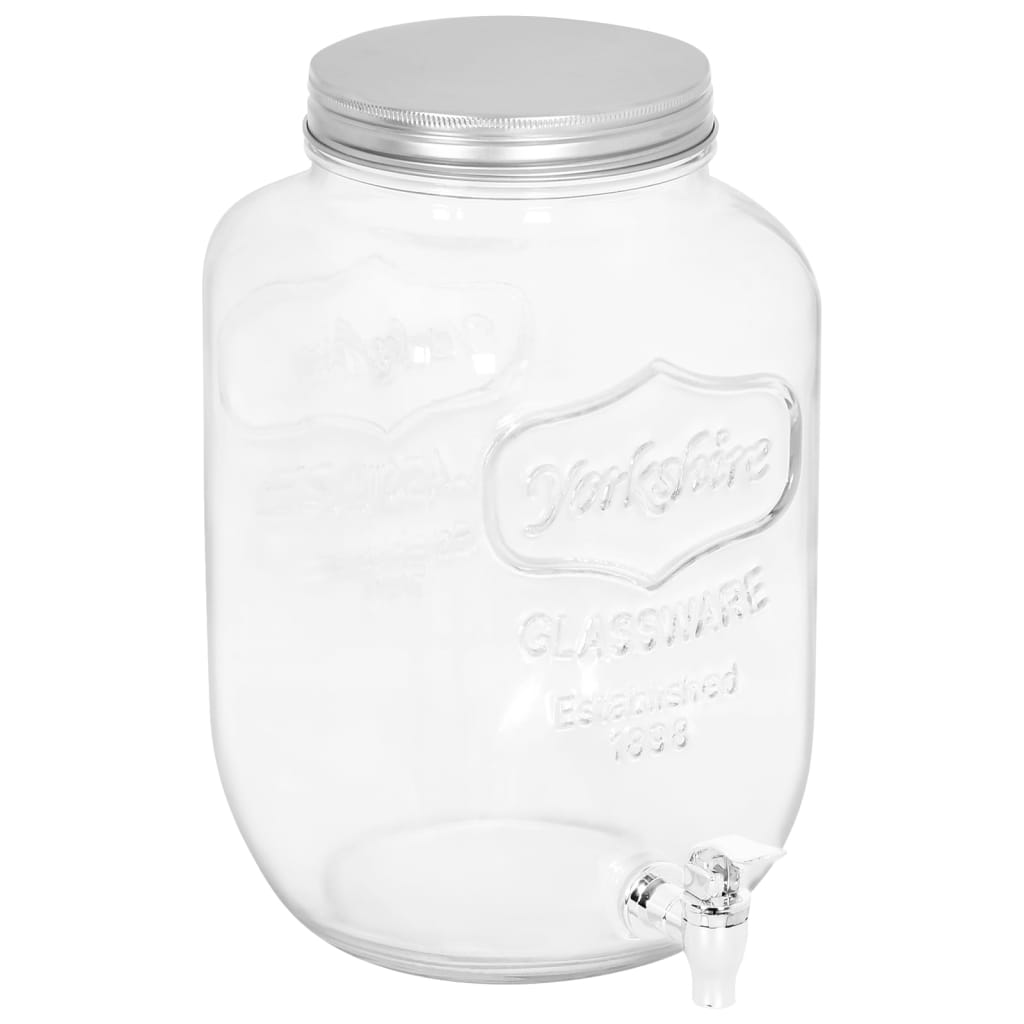 Vidaxl drak dispenser 8050 ml glas