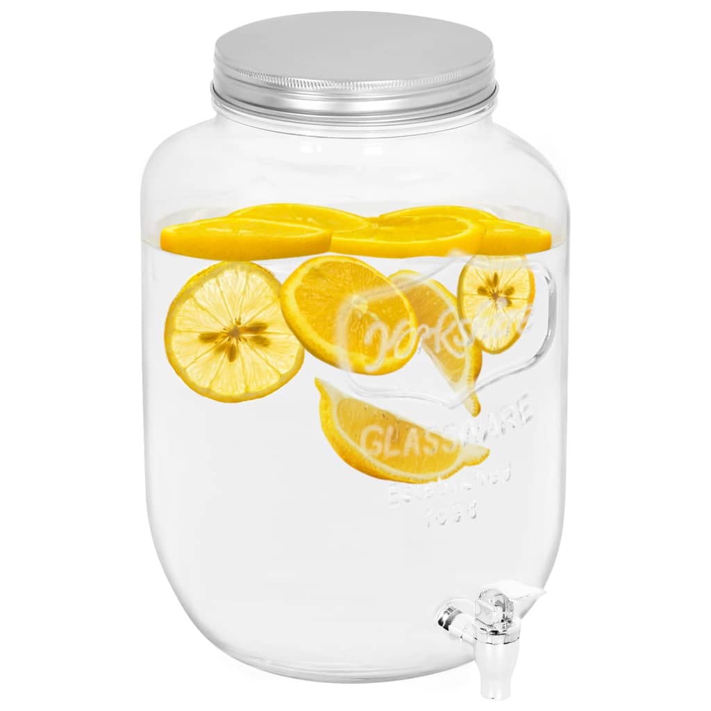 Vidaxl drak dispenser 8050 ml glas