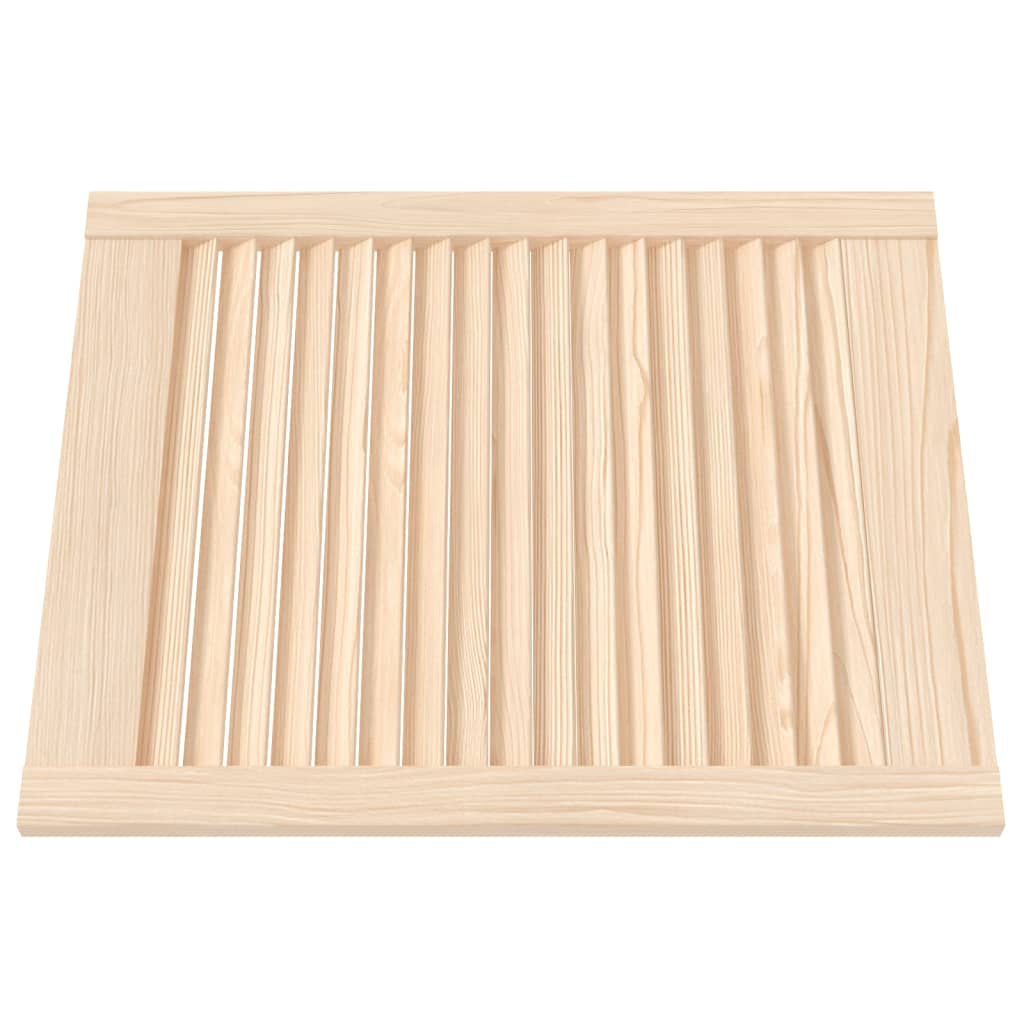 Vidaxl skabsdør med lameller 61,5x49,4 cm fast fyrretræ