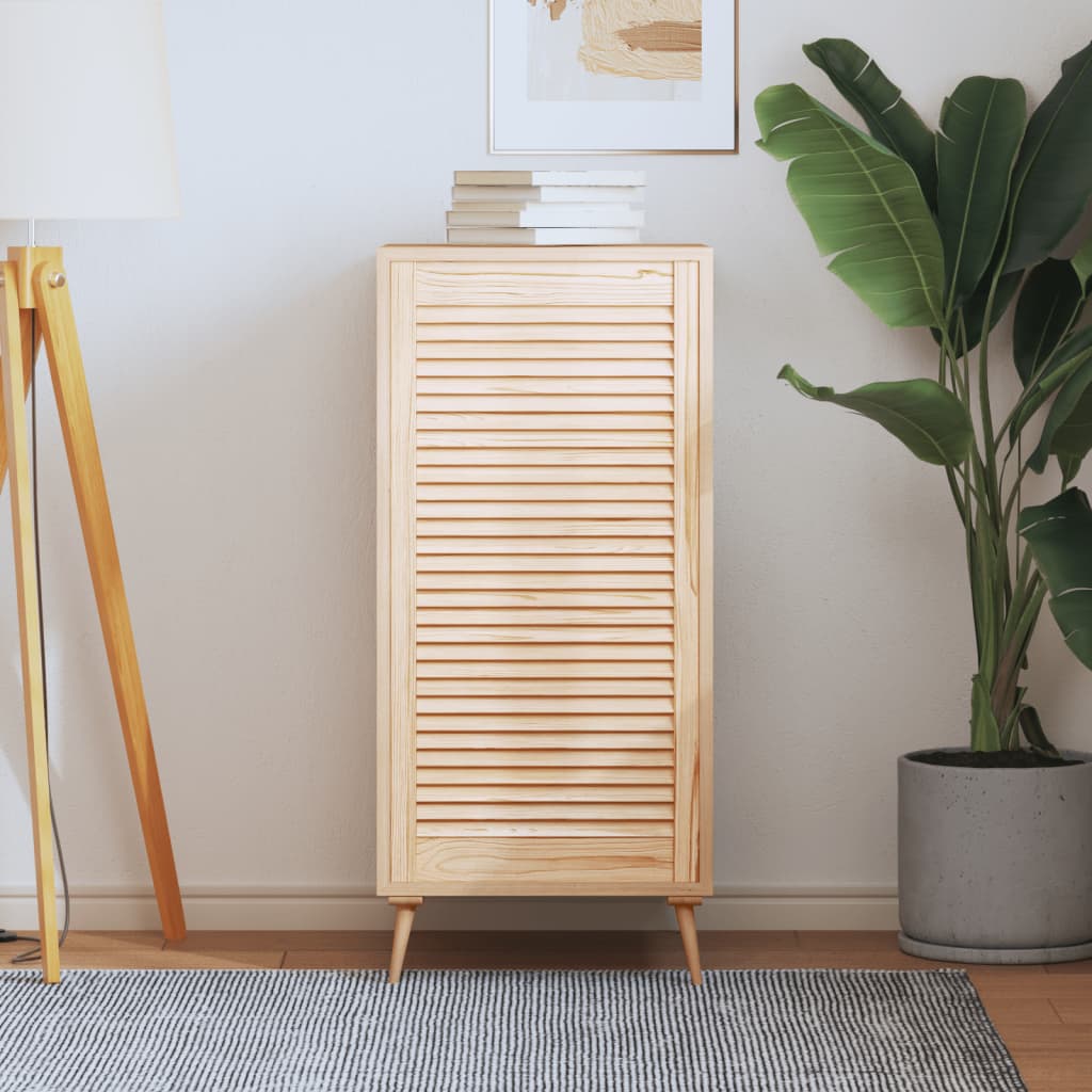 Vidaxl kabinetdør med lameller 99.3x49.4 cm Solid fyrretræ