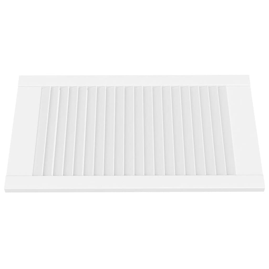 Vidaxl kabinetdøre med lameller 4 stk 69x39,4 cm fast fyrretræ hvid hvid
