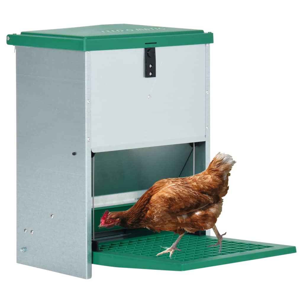 Vidaxx automatisk fjerkræfoderautomat med pedal 12 kg
