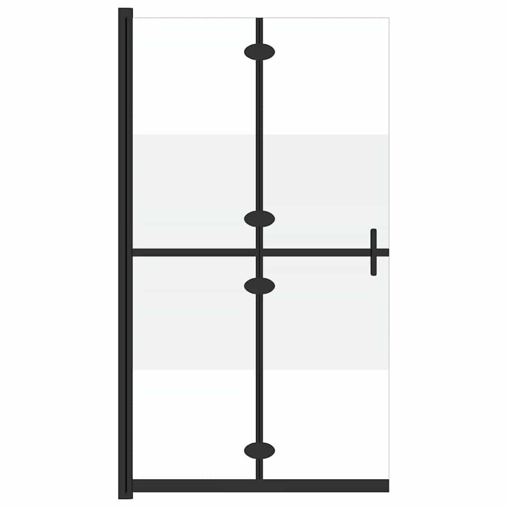 Vidaxx brusekabine foldbar 100x190 cm ESG glas semi-mat