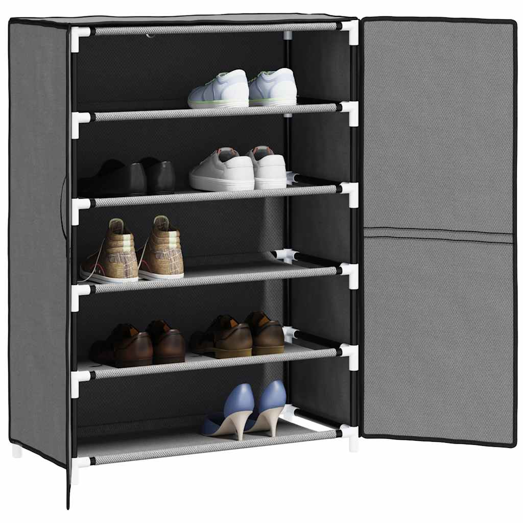 Vidaxl Shoe Cabinet 60x28x90 cm stof grå