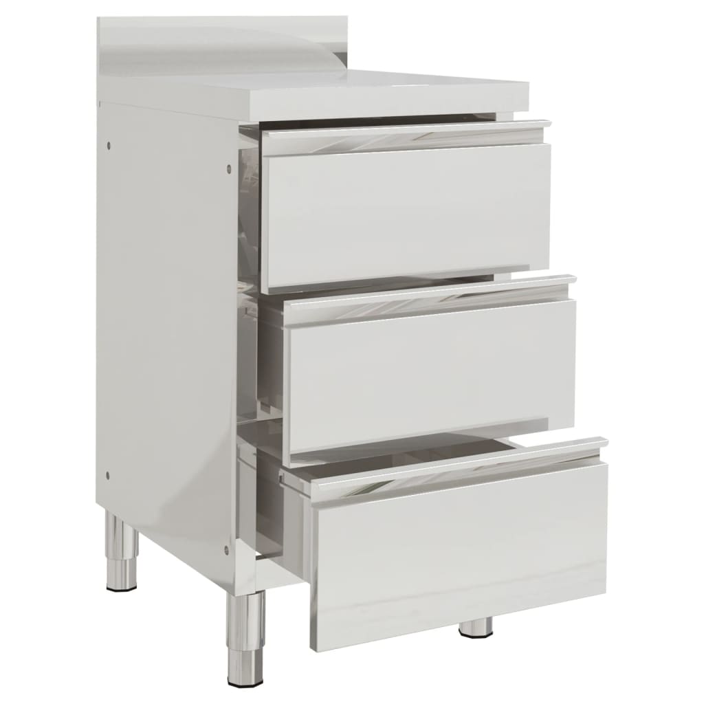 Vidaxl Kitchen Cabinets Commercial 2 st rustfrit stål