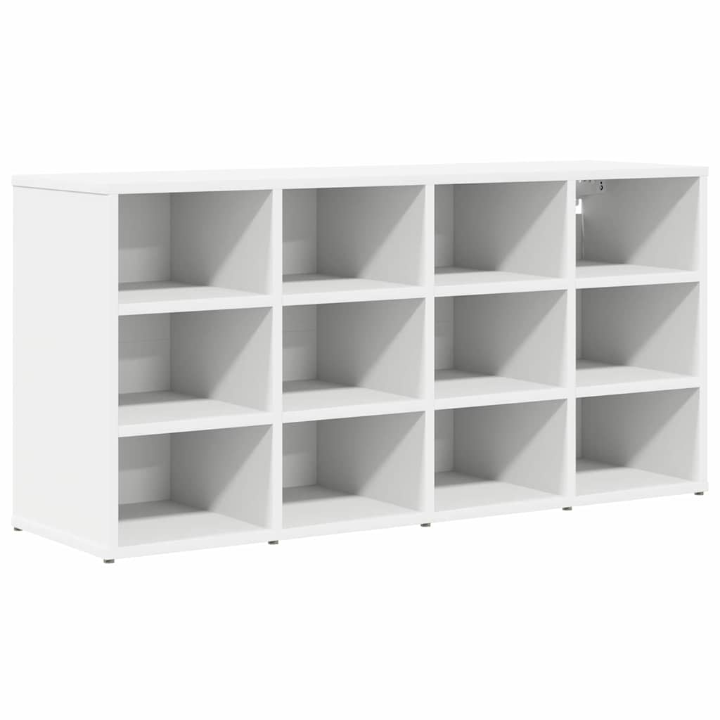 Vidaxl schoenenkast met plank wit 103 x 30 x 51 cm bewerkt hout