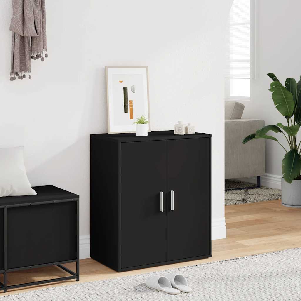 Vidaxl Shoe Cabinet 60x35x70 cm Property Wood Black