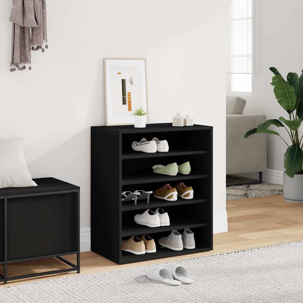 Vidaxl Shoe Cabinet 60x35x70 cm Property Wood Black