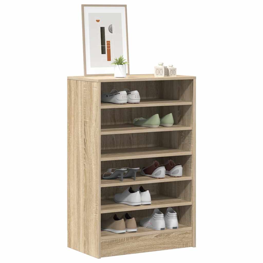 Vidaxl Shoe Cabinet 60x35x92 cm Property Wood Sonoma Oak Farvet