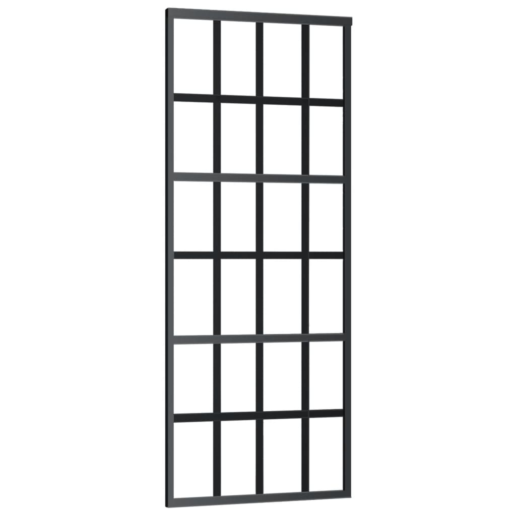 Vidaxx skydedør med beslag 76x205 cm aluminium og ESG glas