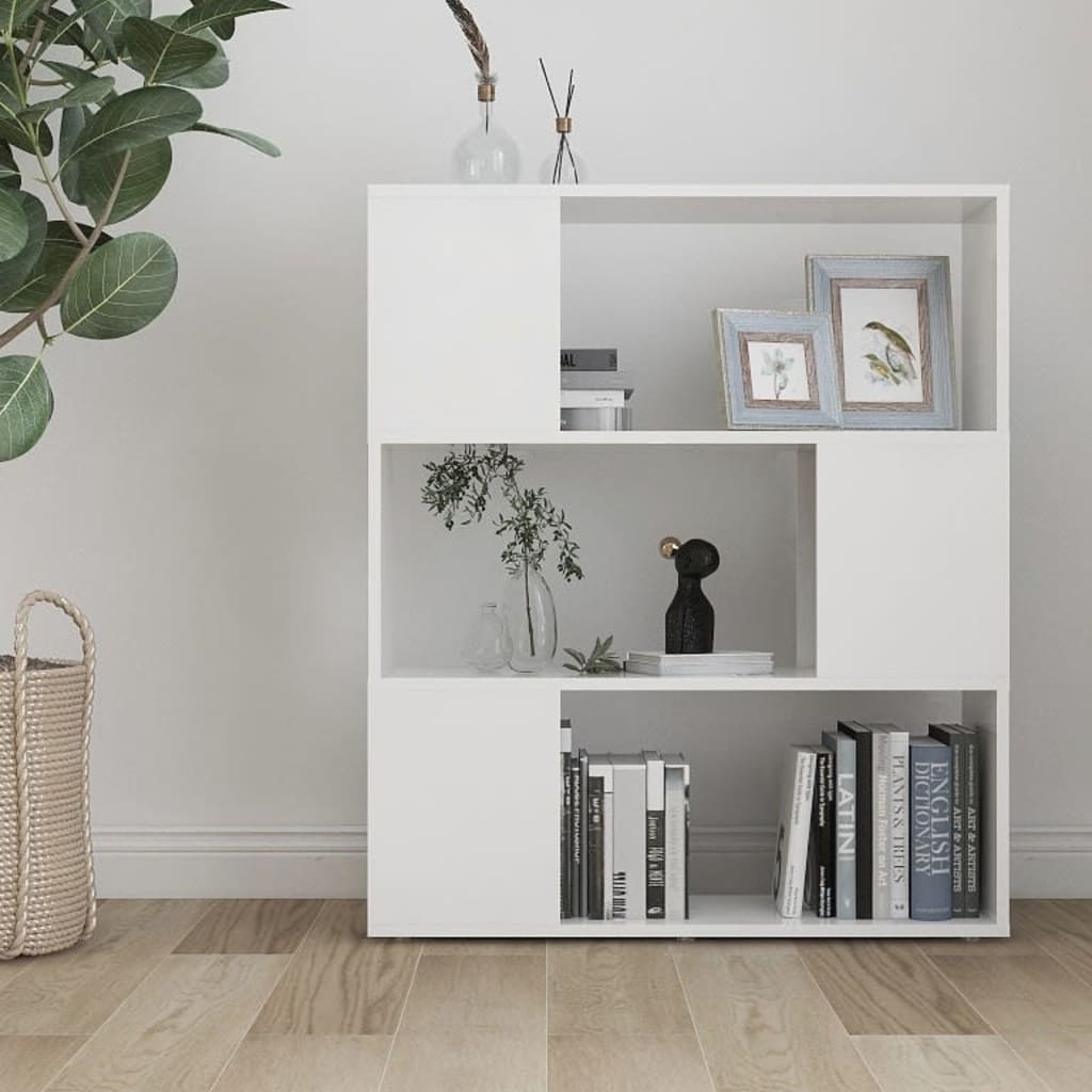 Vidaxl boekenkast kamerscherm 80x24x94 cm bewerkt hout wit