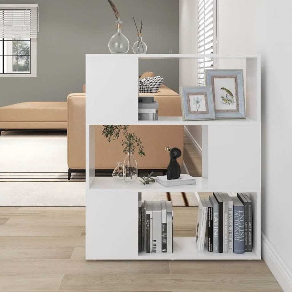 Vidaxl boekenkast kamerscherm 80x24x94 cm bewerkt hout wit