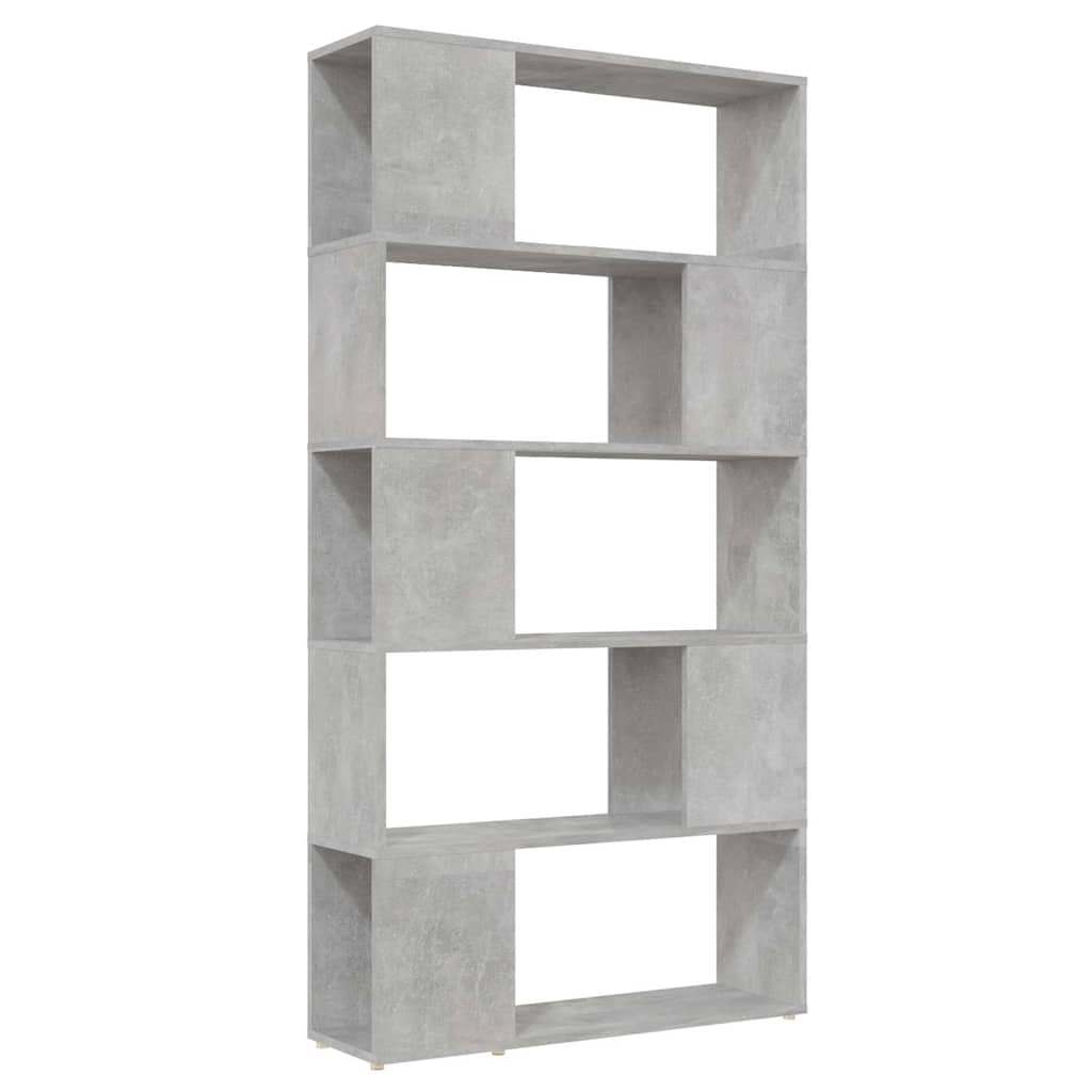 Vidaxl boekenkast kamerscherm 80x24x155 cm bewerkt hout betongrijs