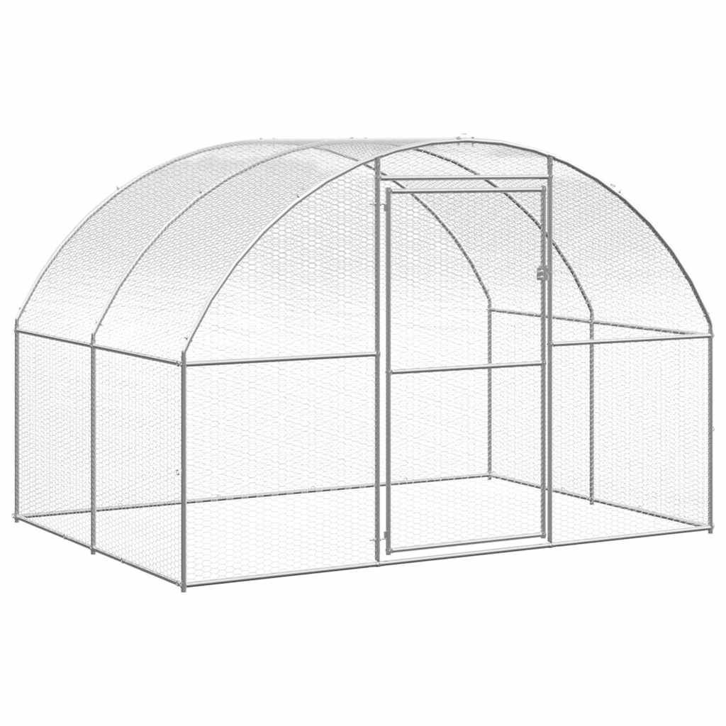 Vidaxl Chicken Run 3x2x2 M Galvaniseret stål