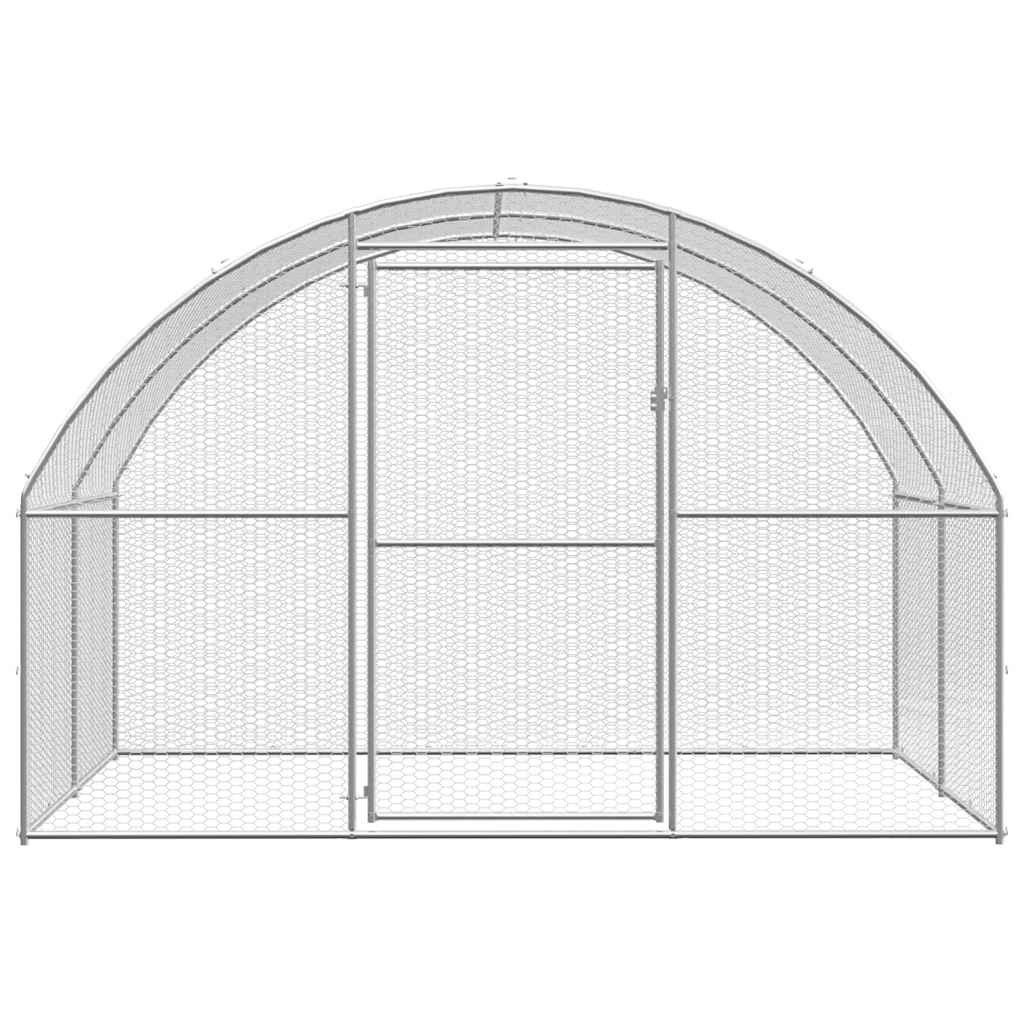 Vidaxl Chicken Run 3x2x2 M Galvaniseret stål