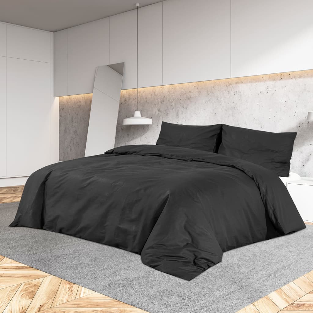 VIDAXX DUVET -DÆKNING Sæt let 260x220 cm mikrofibre sort
