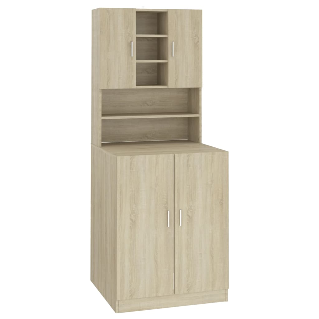 Vidaxl Washing Machine Cabinet Sonoma Oak -farvet