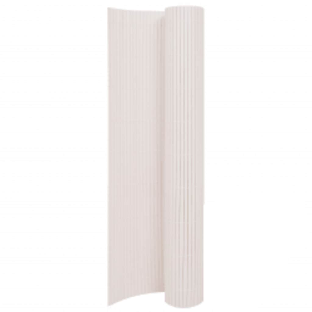 Vidaxl Garden Fencing Double -Sided 110x500 cm hvid