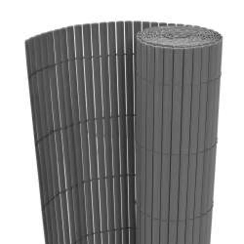 Vidaxl Garden Fencing Double -Sided 110x500 cm grå