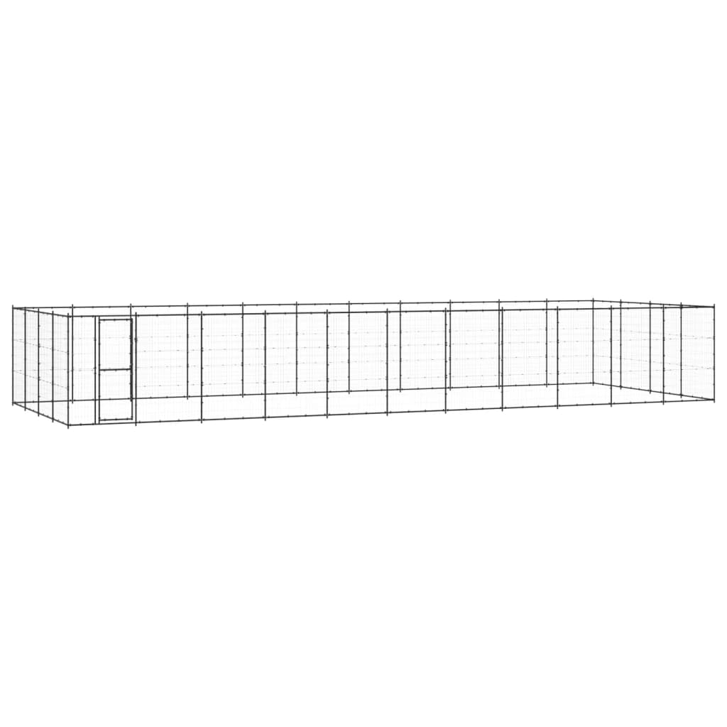 Vidaxl Dog Kennel 53,24 m² stål