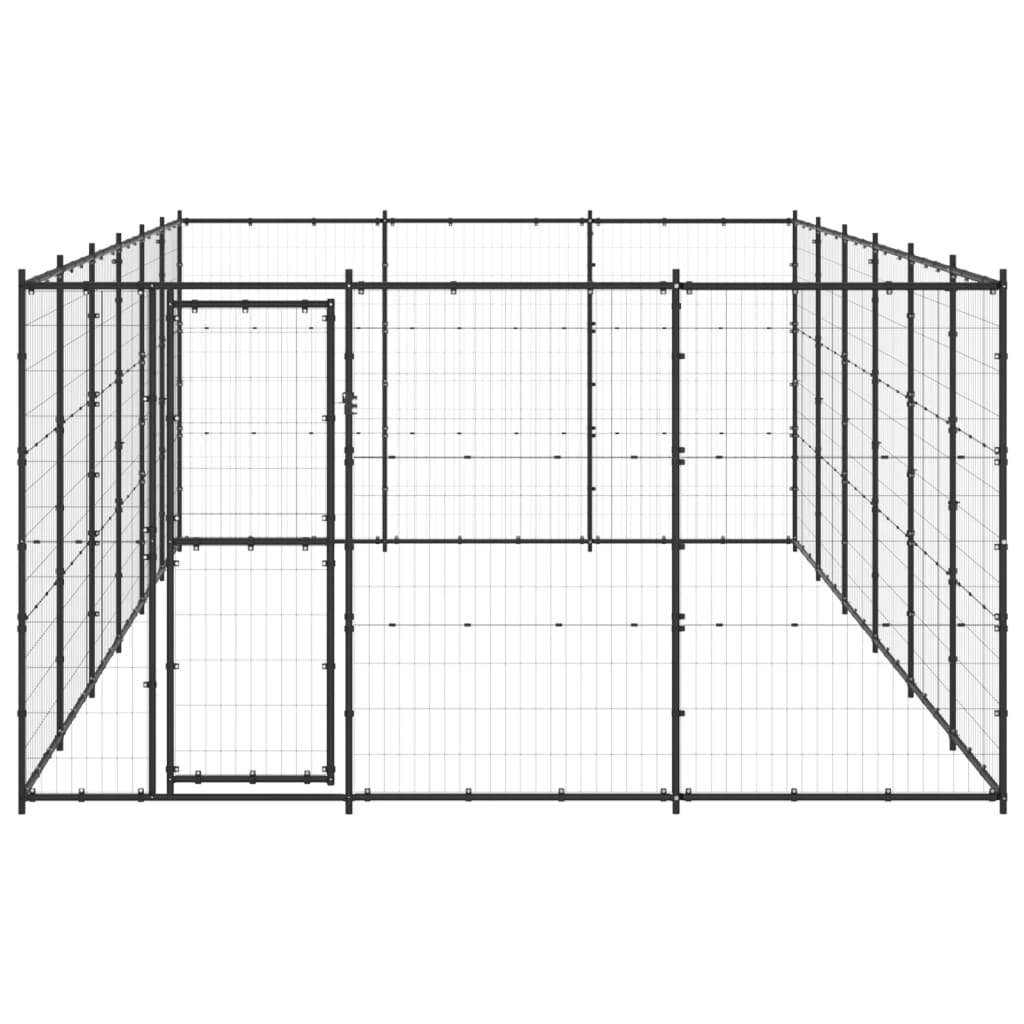 Vidaxl Dog Kennel 21,78 m² stål