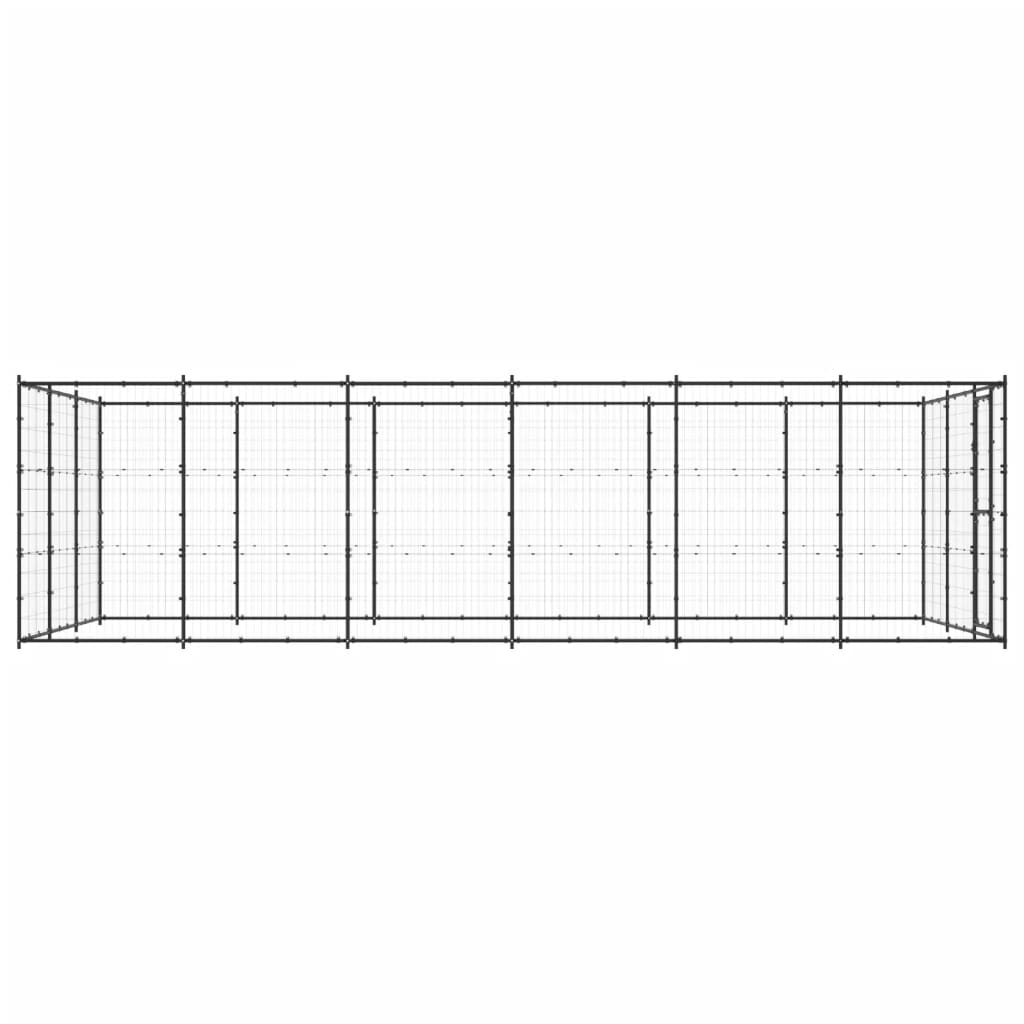 Vidaxl Dog Kennel 21,78 m² stål