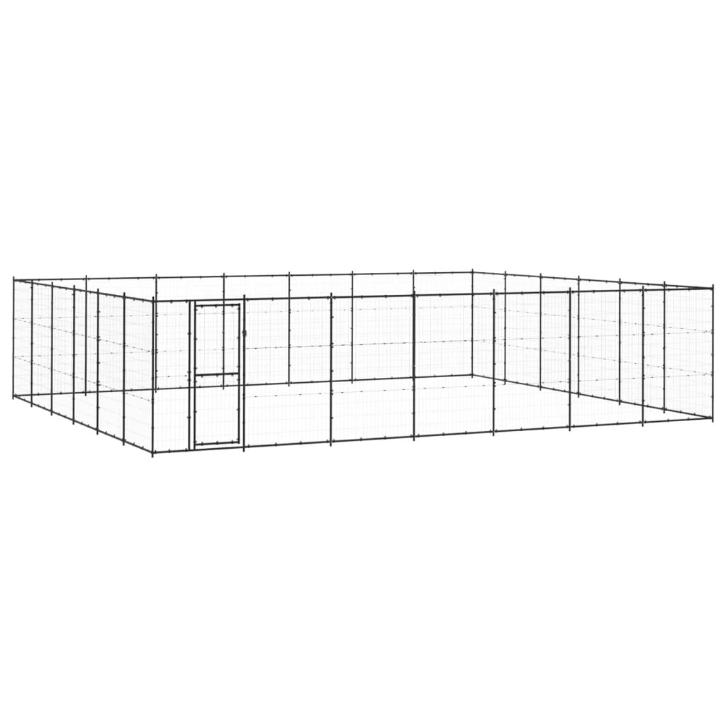 Vidaxl Dog Kennel 50,82 m² stål