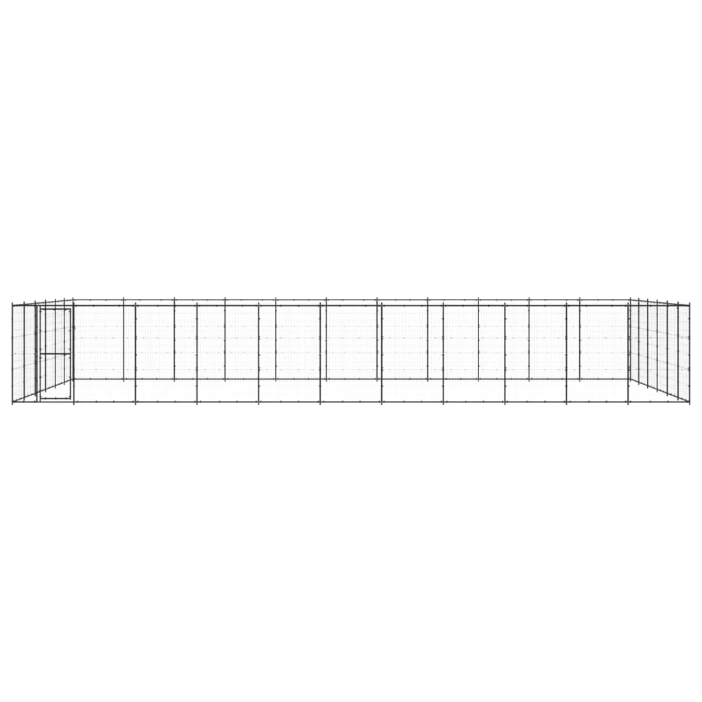 Vidaxl Dog Kennel 79,86 m² stål