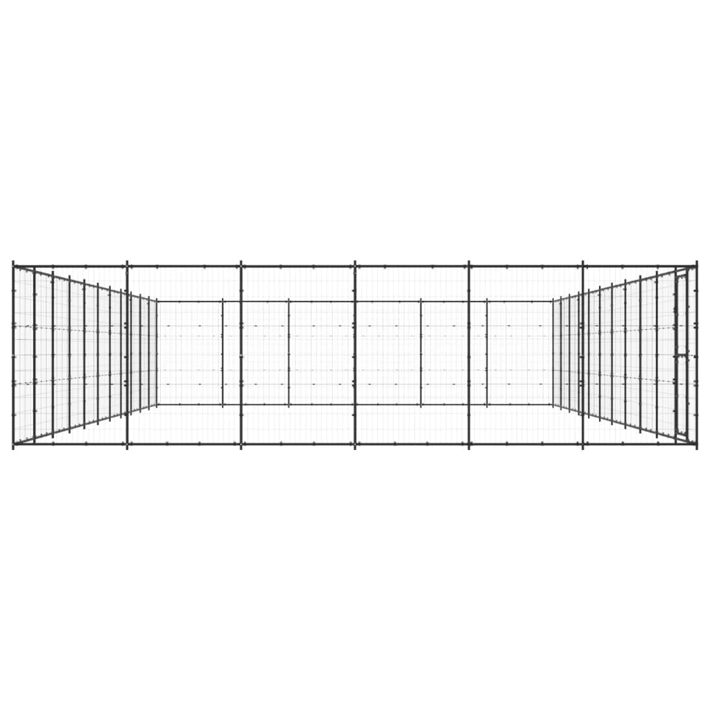 Vidaxl Dog Kennel 79,86 m² stål