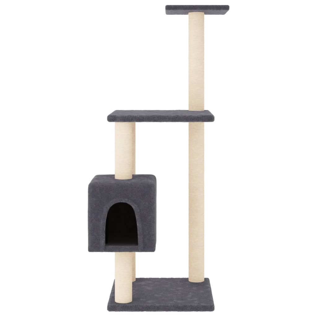 Vidaxl Cat Scratching Post med sisal skrabende stillinger 104 cm mørkegrå