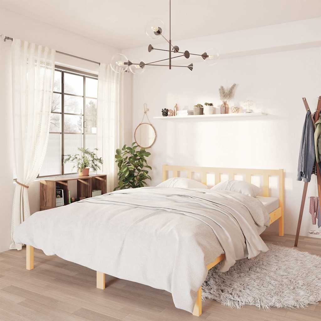 Vidaxl bedframe massief grenenhout 160x200 cm