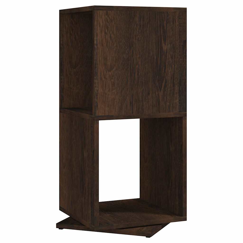 Vidaxl draaikast 34,5x34,5x75,5 cm spaanplaat gerookt eiken