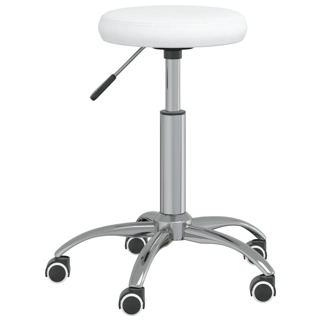 Vidaxl Massage Stool Artificial Leather White