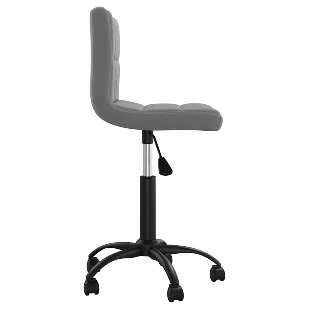 Vidaxl eetkamerstoel draaibaar fluweel donkergrijs