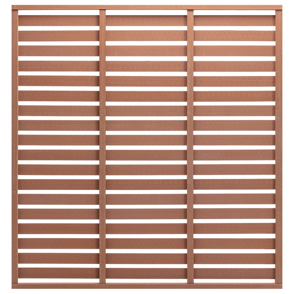 Vidaxxl hegnspanel 180x180 cm hkc brun