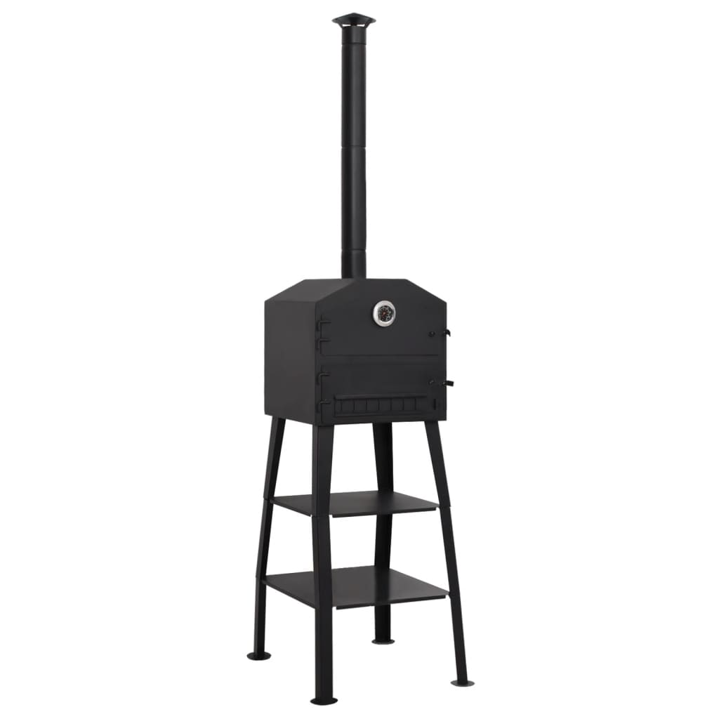 Vidaxl Pizza Ovn Charcoal med 2 brandforseglinger