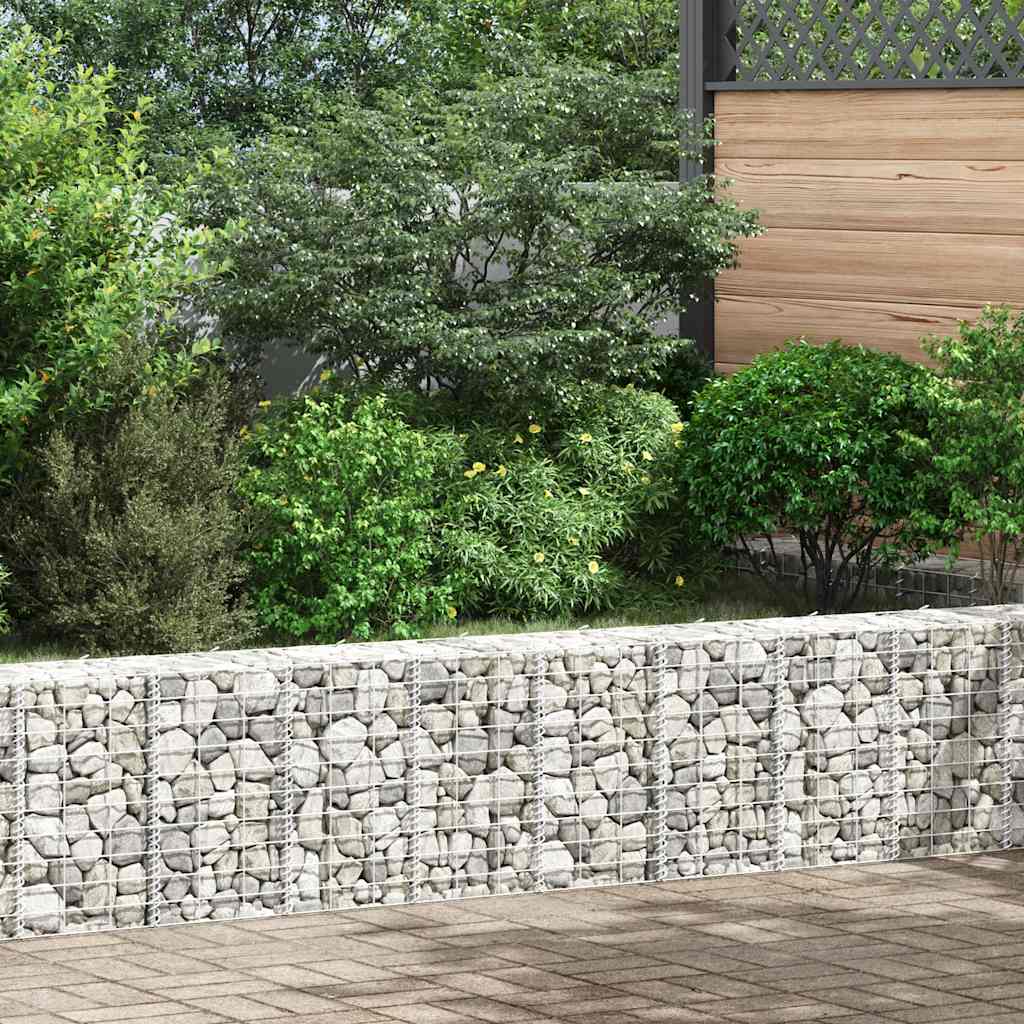 Vidaxl Gabion Plantagers 3. hævet 30x30x50 cm jern