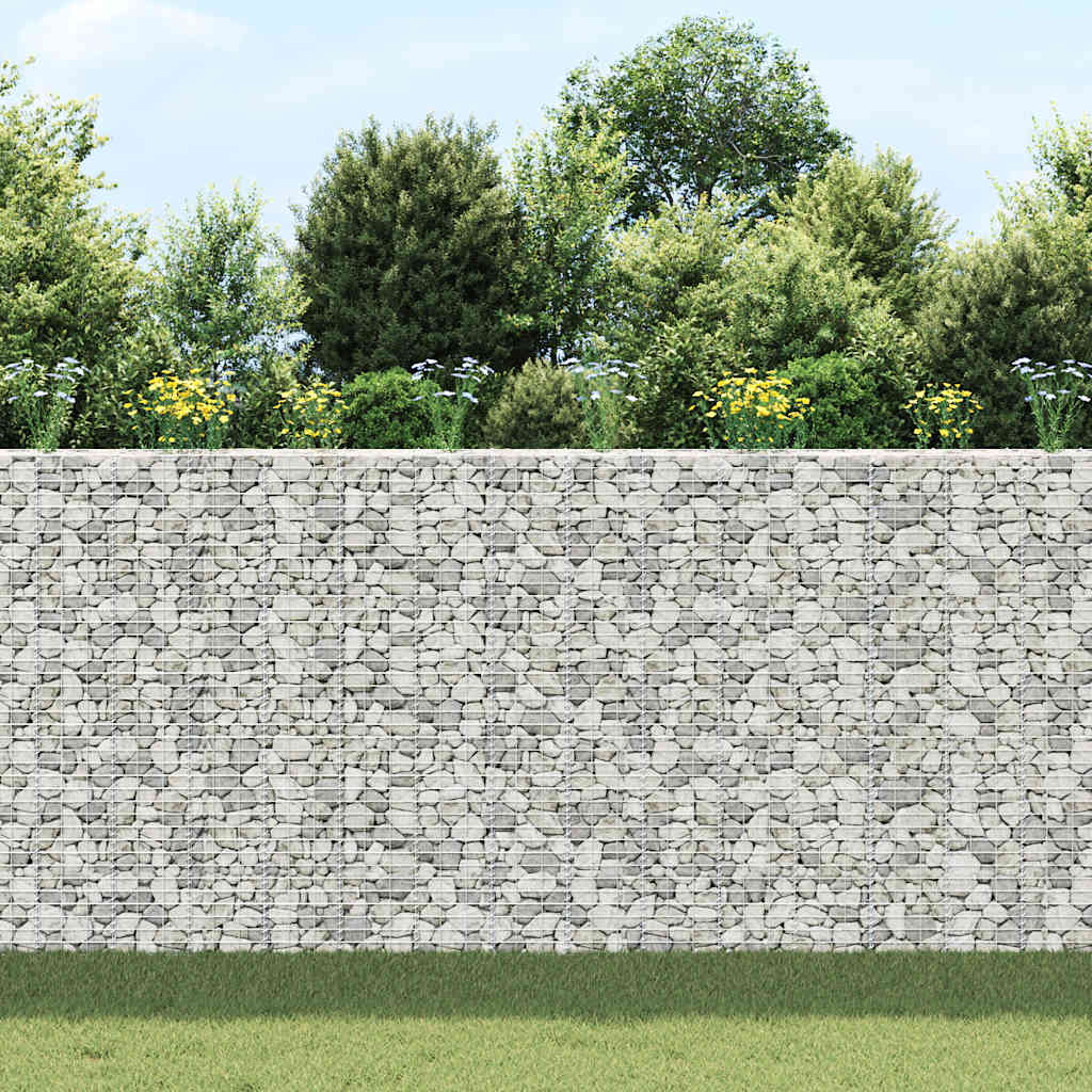 Vidaxl Schanskorf Planters 3. hævet 30x30x200 cm jern