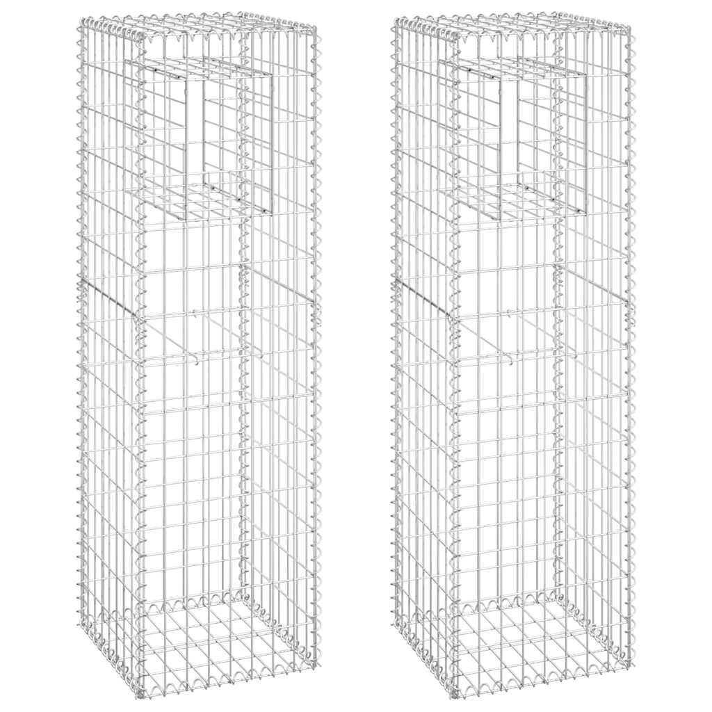 Vidaxl Schanskorf Posts 2 PCS 40x40x140 cm jern