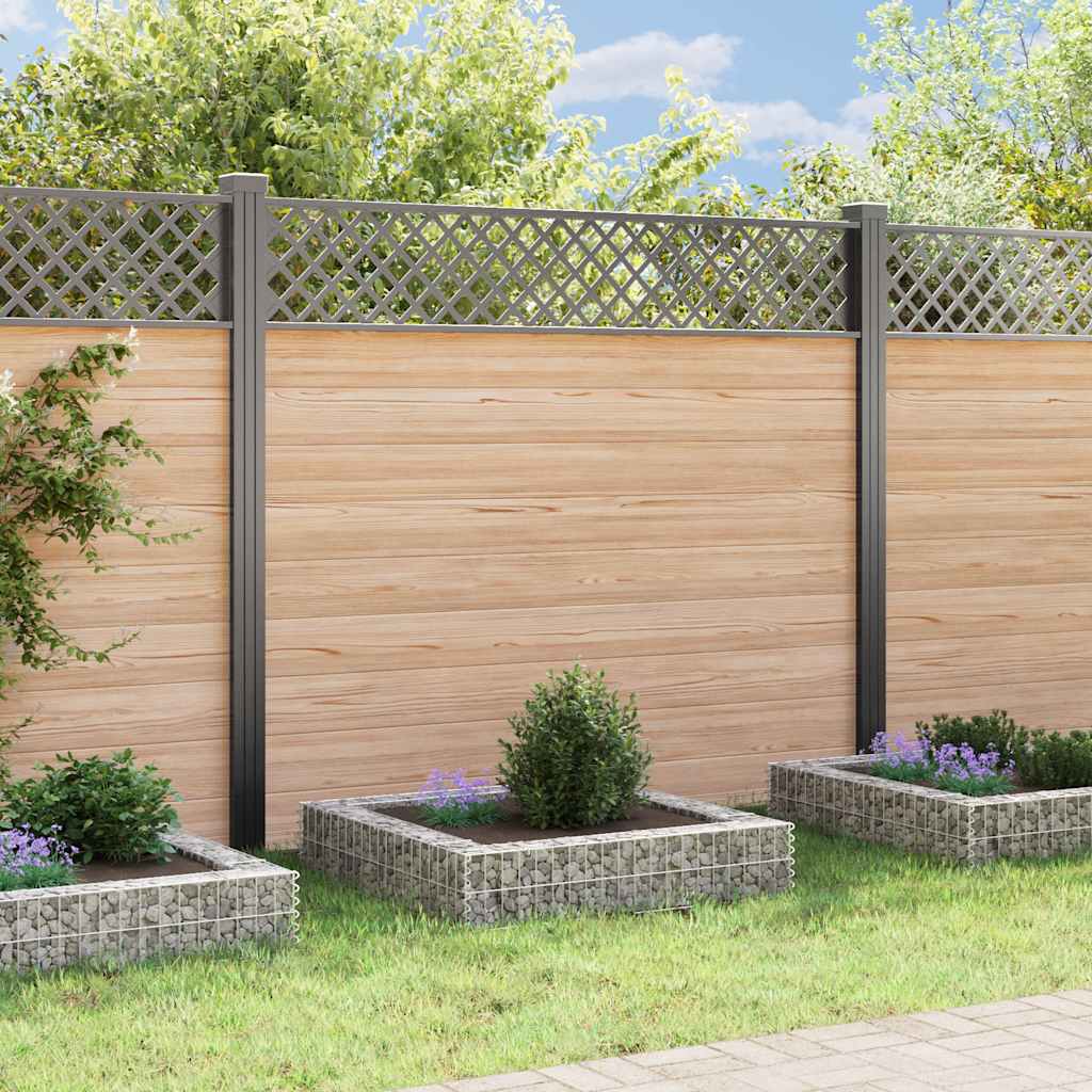 Vidaxx gabion planter hævet 100x100x20 cm galvaniseret stål
