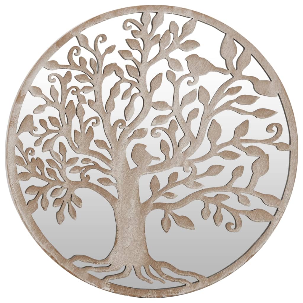 Vidaxl Garden Mirror omkring 40x2,5 cm jernsand -farvet
