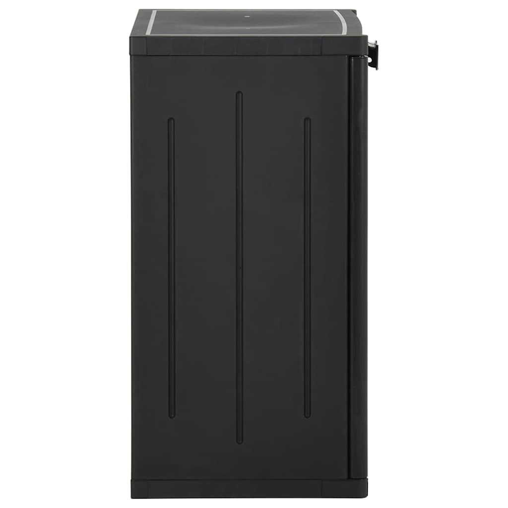 Vidaxl tuinkast 65x45x88 cm polypropyleen rattan zwart