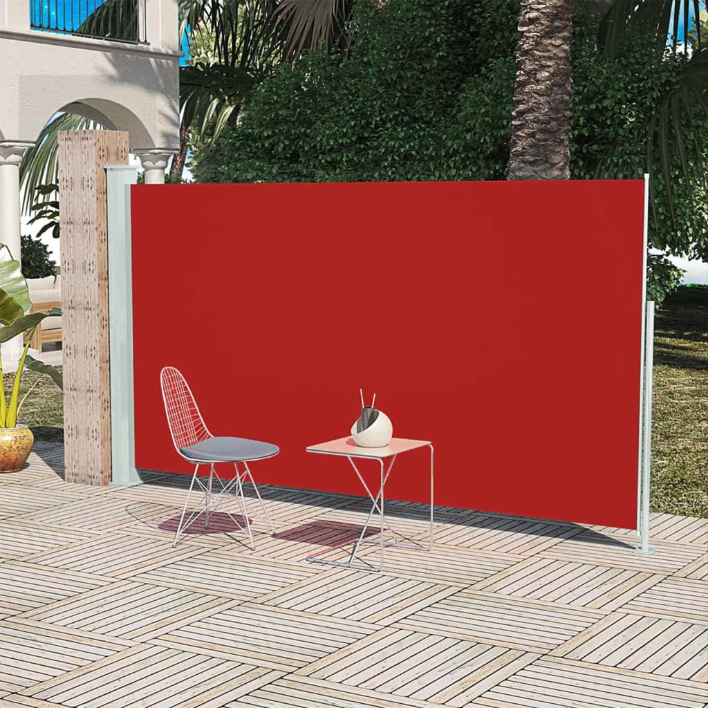 Vidaxl haveskærm Udvidelig 160x300 cm rød
