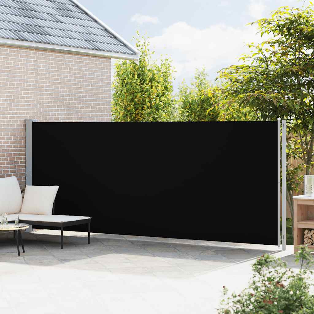 Vidaxl Haveskærm Udvidelig 180x600 cm sort