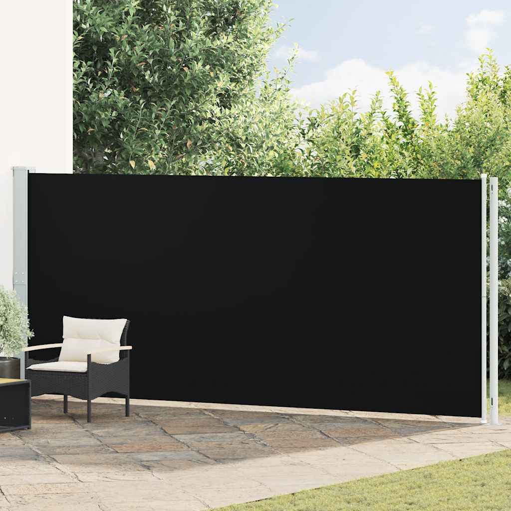 Vidaxl Haveskærm Udvidelig 180x600 cm sort