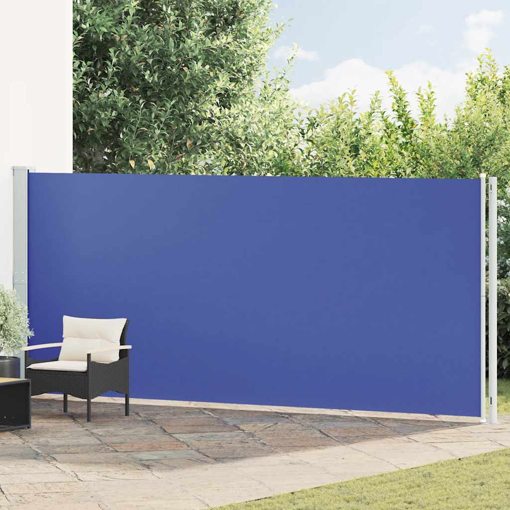 Vidaxl Haveskærm Udvidelig 180x600 cm blå