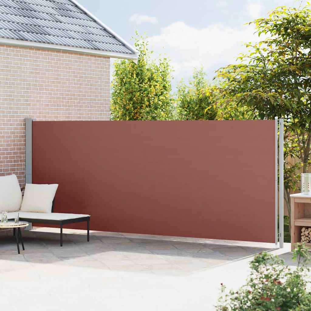 Vidaxl Haveskærm Udvidelig 180x600 cm brun
